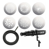 Kit Filtro Efeito E Suporte Godox Gobo Para Lente Sa-p Godox