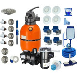 Kit Filtro F350 Moto Bomba 1/3 Cv Nautilus 29.000 L + Hidro