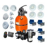 Kit Filtro F350 Moto Bomba 1/3 Cv Nautilus 29.000l + Led