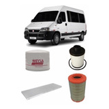 Kit Filtros Ar Óleo Combustível Cabine Fiat Ducato 2010/2016