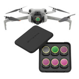 Kit Filtros Nd Dji Mini 4 Pro Sunnylife 6 Peças Polarizados