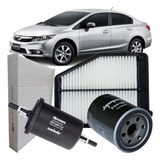 Kit Filtros Para Honda New Civic G9 2013 2014 2015 2016