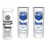Kit Fixacor + 2 Corante Color Jeans Azul Indigo Guarany