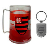 Kit Flamengo - Caneca Congelante + Chaveiro Oficial