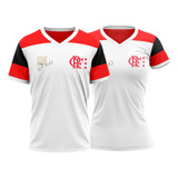 Kit Flamengo Casal Retro Zico Oficial