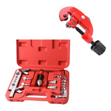 Kit Flangeador Cortador De Tubos Cobre Pvc Cano Ar Condicion