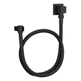 Kit Flexível Quadrado Com Suporte P/ducha Manual Black Matte