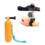 Kit Flutuante Gopro Hero 10 11 12 Suporte Pulso Ou Capacete