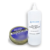 Kit Fluxo Liquido No Clean 1l Pasta De Solda Soldatec 50g