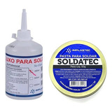 Kit Fluxo Líquido No Clean 250ml + Pasta De Solda Soldatec