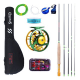 Kit Fly Fishing #5 Completo Pesca Com Mosca Tilápia Truta