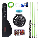 Kit Fly Fishing Completo #5/6 Pesca Com Mosca