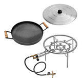 Kit Fogareiro Zincado 2 Em 1 35cm E Disco Arado Borda 43cm 