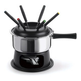 Kit Fondue Com Difusor De Calor 6 Garfos Panela 1,4 Litros