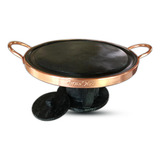 Kit Fondue De Pedra Sabão 37cm Super Grande Curado + Brinde