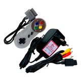 Kit Fonte Cabo Av Controle Para Super Famicom Jr. Bivolt