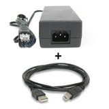 Kit Fonte + Cabo Usb Para Impressora Hp Deskjet F4180 D4260