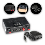 Kit Fonte Digital E Pedal Tattoo Power De Tatuagem + Pedal