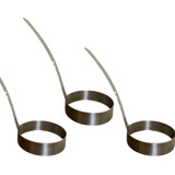 Kit Forma Em Inox Modelador De Ovos Hamburguer Pastel