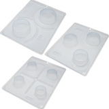 Kit Forma Silicone Bwb Pão De Mel Mini/peq./grande (5un)