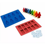 Kit Formas Lego Blocos E Boneco Gelo Chocolates Lego Molde
