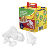 Kit Formas Para Fazer Coxinha Modeladora Molde 3 Tamanhos
