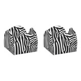 Kit Forminha 4 Pétalas Estampada Zebra