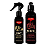 Kit Foxy Limpa Corrente Graxa Piche Nuber Renova Plasticos