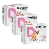 Kit Fralda Higiênica Pet P/ Cães Fêmea Dogs Care Tam G 36 Un
