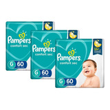 Kit Fralda Pampers Confort Sec Super Tamanho G 180 Unidades