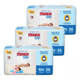 Kit Fralda Turma Da Monica Baby Jumbo Rn Recem-nascido 3un