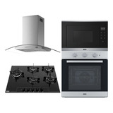 Kit Franke Coifa Ilha, Cooktop, Forno E Microondas 220v