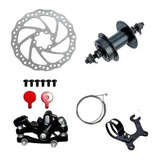 Kit Freio A Disco Dianteiro Bike Adaptador De Pinça Cubo 36f