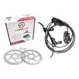 Kit Freio A Disco Hidráulico Absolute Par Mtb Rotor 160mm