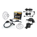 Kit Freio Hidraulico Bike Completo Pinças