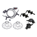 Kit Freio Hidraulico Bike Completo Pinças