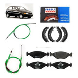 Kit Freio Palio 97 1.5 Mpi Pastilha Sapata Cabo Freio Mao