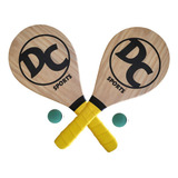 Kit Frescobol Raquetes Tênis Praia Bola
