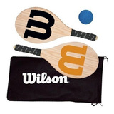 Kit Frescobol Wilson C/ 2 Raquetes,