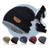 Kit Frio Touca Gorro + Luva Touch Celular + Cachecol Echarpe