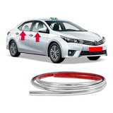 Kit Friso Cromado Pestana Base Janela Toyota Corolla 15 2019