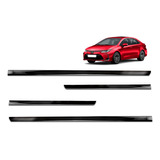 Kit Friso Lateral Corolla 2012 2013 2014 Preto Brilho Slim