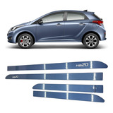 Kit Friso Lateral Hyundai Hb20 Hatch Azul Sky