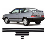 Kit Friso Lateral Parati Quadrada 1987 A 1994 Cl Preto