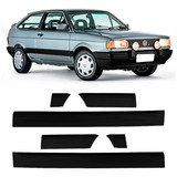 Kit Frisos Laterais Gol Gl Gls Voy Parati 91 A96 Preto Largo