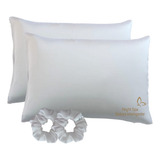Kit Fronha De Seda Mulberry Night Spa B I + Scrunchies