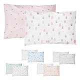 Kit Fronha Papi Compose Para Travesseiro Bebe Com 2 Unidades Cor Casinha