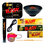 Kit Fumo Bandeja Seda Porta Cigarros Piteira Cuia Slick 