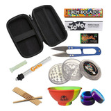 Kit Fumo Completo Seda Vidro Dichavador