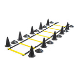 Kit Funcional 1 Escada 10 Cones Furados 10 Chapéus Pretos
